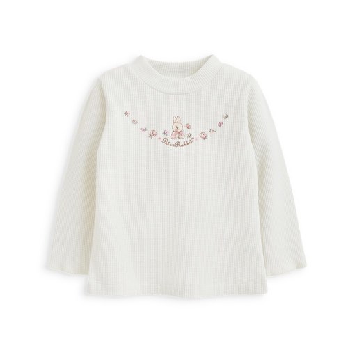 兔美美刺繡半高領長袖上衣