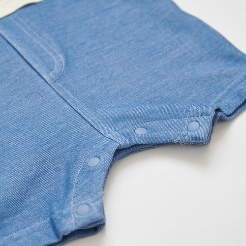 清新比得色塊字母假兩件兔裝 (吸濕排汗)