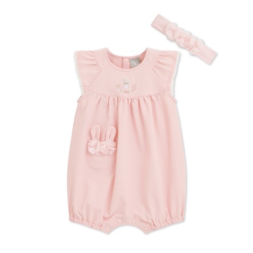 花語比得造型兔口袋短袖兔裝-附髮帶