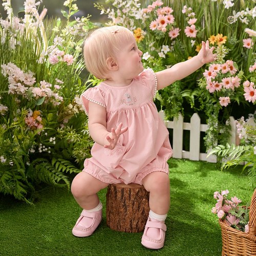 花語比得造型兔口袋短袖兔裝-附髮帶