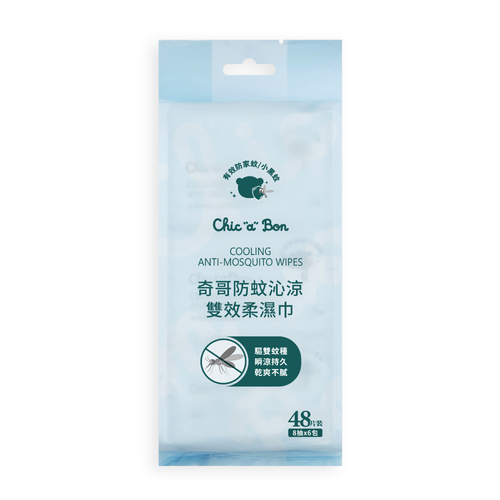 奇哥防蚊沁涼雙效柔濕巾-8抽(4入/組)