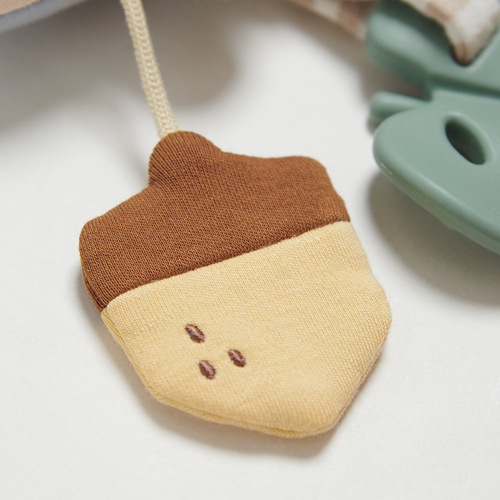 有機棉多功能吊掛抖抖安撫玩具(刺蝟)