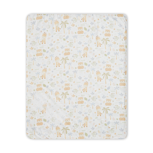 天絲豆趣四季毯禮盒 70x90cm (四季毯+手搖鈴)