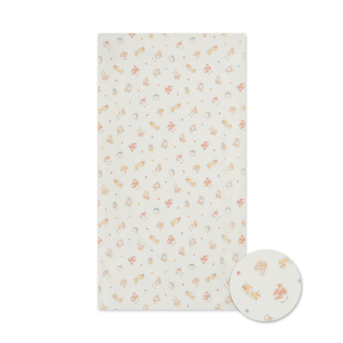 經典白色大床附床墊+有機棉四件式床組/寢具組-L