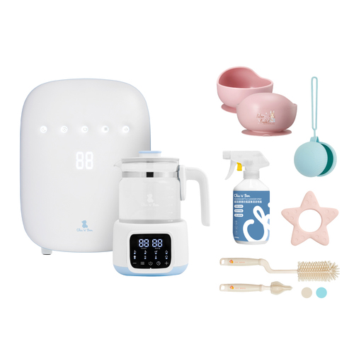 【哺育超值組】高效智能紫外線消毒鍋烘乾機+智能恆溫調乳器