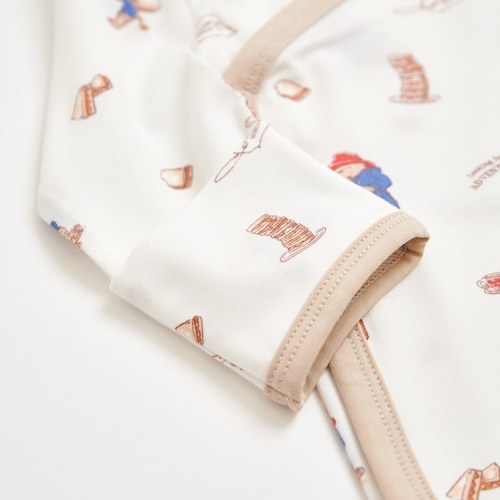 悠活柏靈頓兩段式調節開襟包屁衣 (冰紗布)