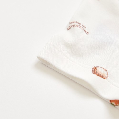 悠活柏靈頓短袖前開包屁衣 (冰紗布)