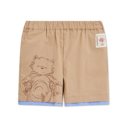 柏靈頓之旅手繪風休閒短褲