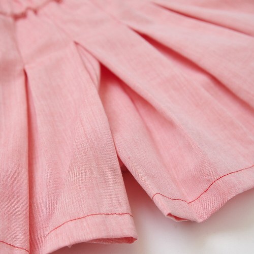 柏靈頓之旅刺繡百褶褲裙