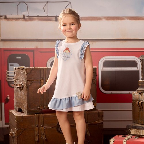 柏靈頓之旅花邊層次洋裝