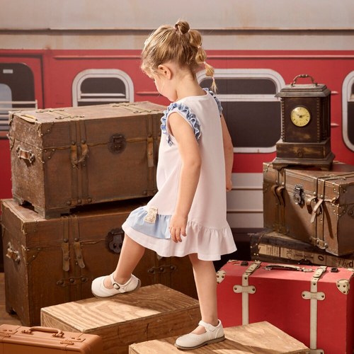 柏靈頓之旅花邊層次洋裝