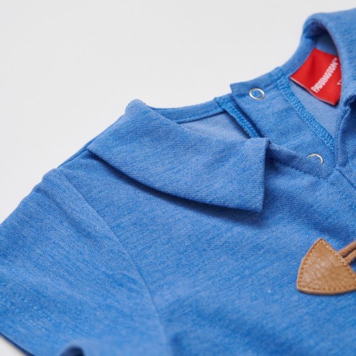 柏靈頓之旅牛角扣翻領短袖兔裝