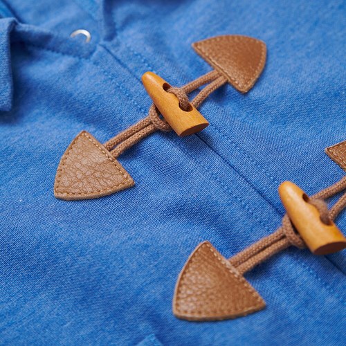 柏靈頓之旅牛角扣翻領短袖兔裝