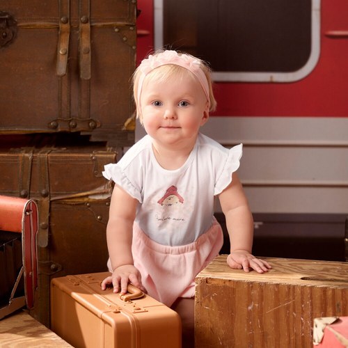 柏靈頓之旅荷葉邊袖兔裝 (吸濕排汗+抗UV)