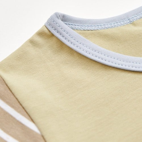 柏靈頓休閒短袖側開兔裝(針織布)