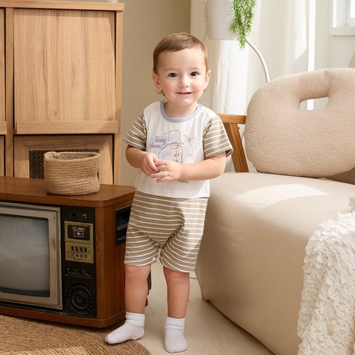 柏靈頓休閒短袖兔裝 (新澳代爾食毛布+澳爾棉布)