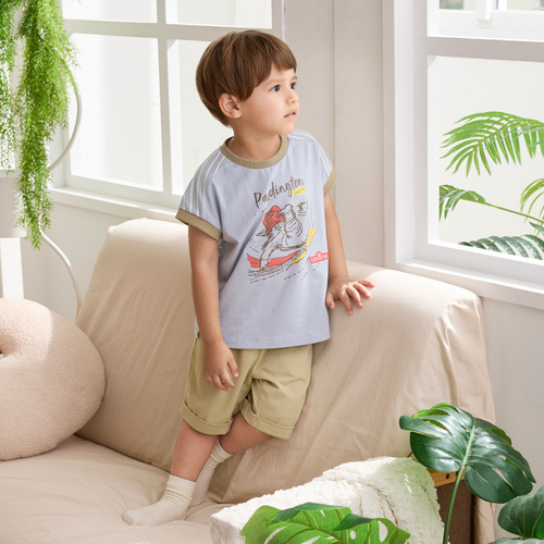 柏靈頓休閒五分褲(針織布)