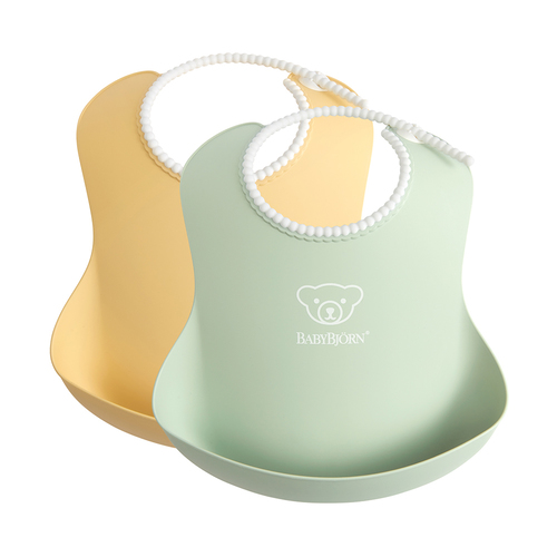BABYBJÖRN 軟膠珠邊防屑圍兜2 入 (5色選擇)