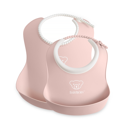 BABYBJÖRN 成長軟膠防細屑圍兜2入組-大+小 (4色選擇)