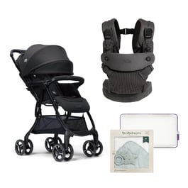 【萬元組合】savvy™ air 四合一嬰兒揹帶+fluri™ drift 橫輕巧x磁吸扣手推車