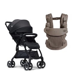 【萬元組合】savvy™ air 四合一嬰兒揹帶+fluri™ drift 橫輕巧x磁吸扣手推車