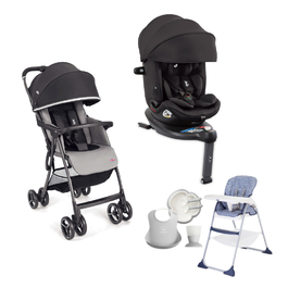 【萬元組合】i-Spin Grow™ FX 0-7歲旋轉型汽座+Fluri™ 輕便手推車