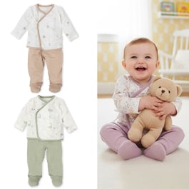 【網路限定】竹纖有機棉長袖包腳褲套裝