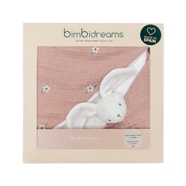 竹纖維連帽浴巾+兔子安撫巾禮盒 100x100cm