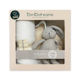 針織萬用毯+針織小兔子禮盒 75x90cm