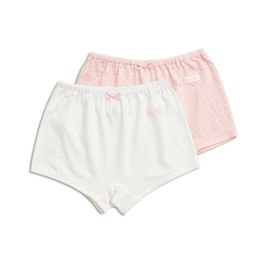 彩虹兔女童平口褲-2入 (銀離子抗菌內襠)
