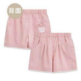 花蝶熊造型蝶結口袋短褲