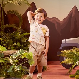 動物樂園滿版印花小口袋上衣