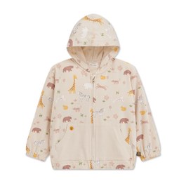 動物樂園滿版印花連帽外套