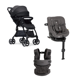 【超值組合】i-Pivot™ 360 0-4歲旋轉型汽座+savvy™ air 四合一嬰兒揹帶+fluri™ drift 橫輕巧x磁吸扣手推車
