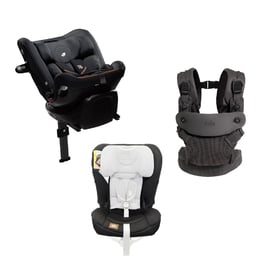 【91品牌週】i-Spin™ XL 0-12歲旋轉型汽座+savvy™ air 四合一嬰兒揹帶+汽座透氣座布