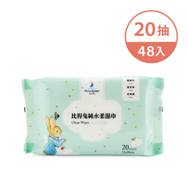 比得兔純水柔濕巾-20抽 48入