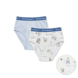 悠遊兔男童三角褲-2入(天絲洞感提花布+銀離子抗菌內襠)