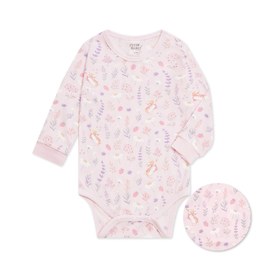 採花趣長袖側開包屁衣 (水晶紗)