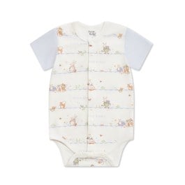 春日比得短袖前開包屁衣 (冰紗布)