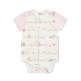 春日比得短袖前開包屁衣 (冰紗布)