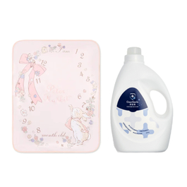 【寶貝香香2件組】比得兔冬夏兩用尿墊毯 70x90cm++淨勁寧除臭防螨抗菌洗衣精 2000g