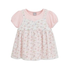 花語比得花瓣刺繡假兩件上衣 (吸濕排汗+抗UV)