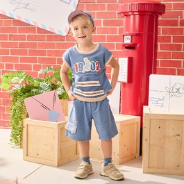 帥氣比得刺繡翻口袋鬆緊腰五分褲 (吸濕排汗)