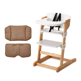 兒童用高腳椅-附餐盤+坐墊