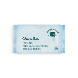 奇哥防蚊沁涼雙效柔濕巾-8抽