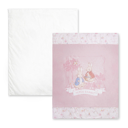 特級手工蠶絲被胎+悅讀比得兔冬夏兩用被 105x135cm