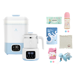 【呵護餵養組】智能消毒鍋烘乾機+智能恆溫調乳器