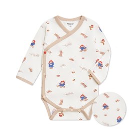 悠活柏靈頓兩段式調節開襟包屁衣 (冰紗布)