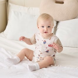 悠活柏靈頓短袖兔裝 (冰紗布)