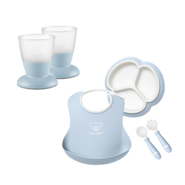 BabyBjörn 分隔餐盤餐具組+防滑杯2入